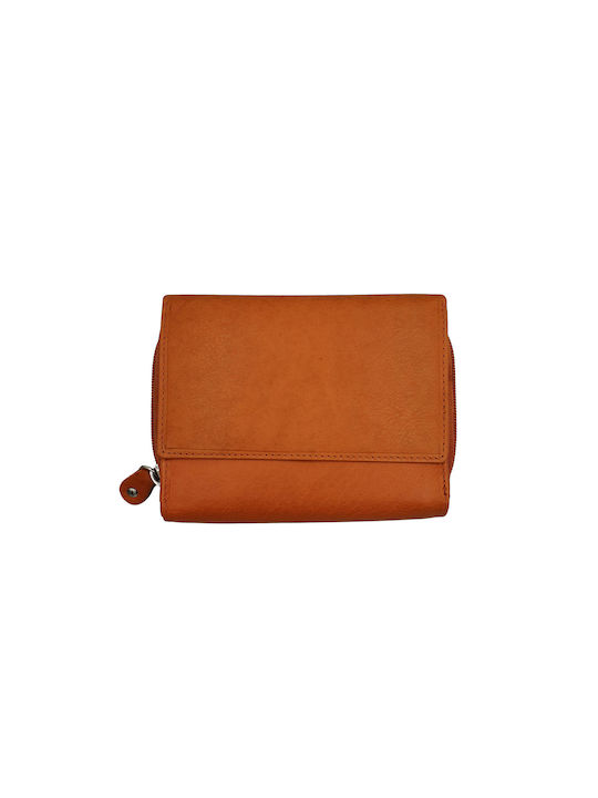 ByLeather Klein Frauen Brieftasche Klassiker Orange