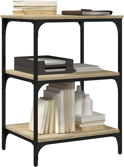 Printer Stand 3 Levels Sonoma Oak 50x41x75 H Hevox Wood Brown