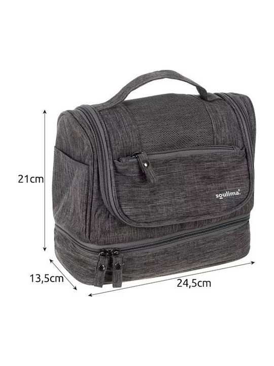 Toiletry Bag in Gray color 25cm