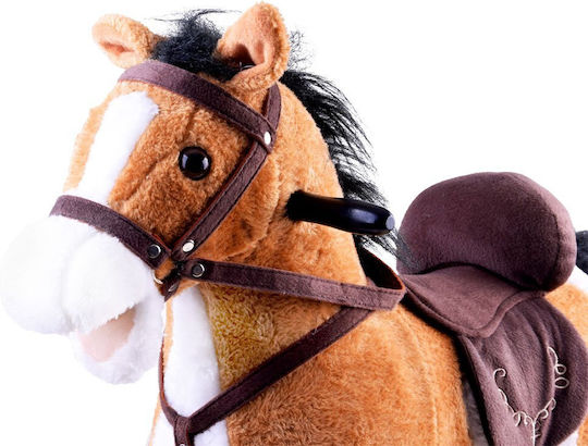 Jokomisiada Fabric Rocking Toy Horse Brown