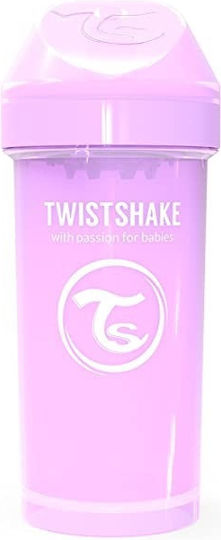 Twistshake Παιδικό Ποτηράκι Kid Cup από Πλαστικό Μωβ 360ml για 12m+