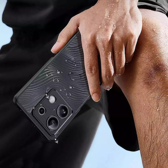 Dux Ducis Aimo Back Cover Πλαστικό 1.2mm με Λουράκι Σετ με Τζαμάκι Μαύρο (Redmi Note 13 5G)