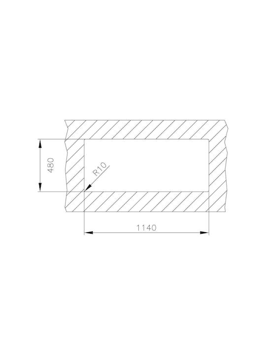 Teka Universe 80 T-XM 2B 1D Ένθετος Νεροχύτης Inox Σαγρέ Μ116xΠ50cm Ασημί