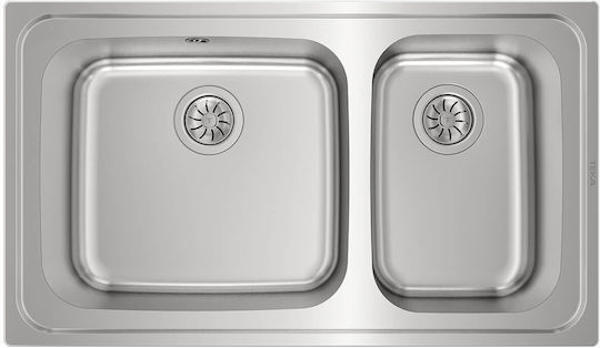Teka Classic 2B 86 Ένθετος Δεξιός Inox Σατινέ Μ86xΠ50cm Ασημί Teka Classic 2B 86 Ένθετος Δεξιός Inox Σατινέ Μ86xΠ50cm Ασημί