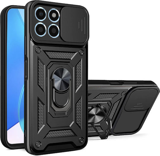 Techsuit Shield Back Cover Plastic / Silicon Negru (Honor X6)