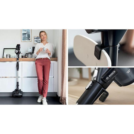 Bosch Unlimited 7 Επαναφορτιζόμενη Σκούπα 2 σε 1 Stick & Χειρός 18V Μαύρη