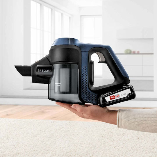 Bosch Serie 6 Επαναφορτιζόμενη Σκούπα Stick 18V Μπλε