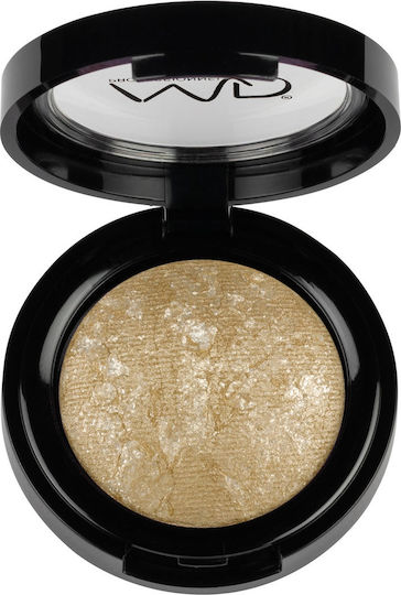 MD Professionnel Baked Range Wet & Dry Eyeshadow Eye Shadow Matte in Solid Form with Yellow Color