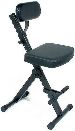 QuikLok Chair Harmonium Adjustable Black L40xW47xH58-80cm