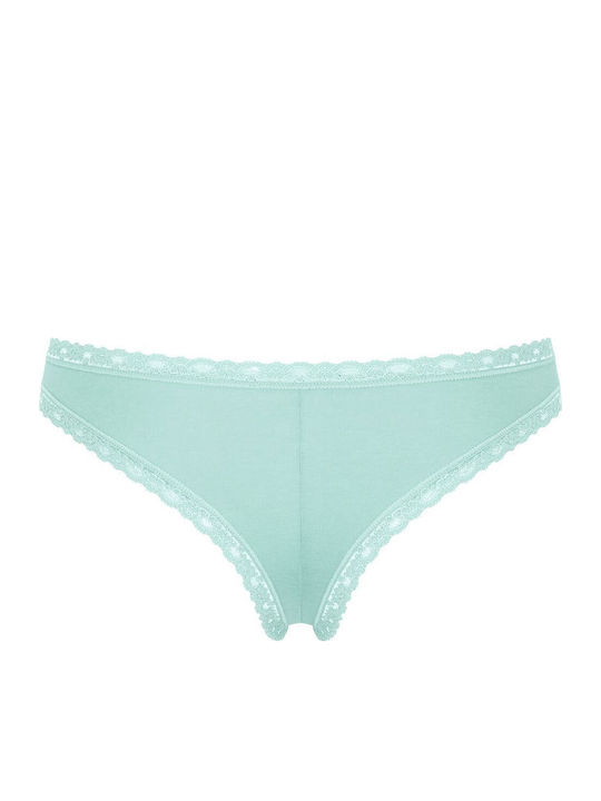24/7 Weekend H Βαμβακερά Femei Brazilia 3Pack cu Dantelă Somone/veraman/ombre