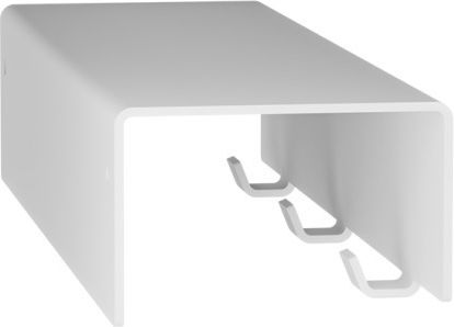 Verdi Triple Wall-Mounted Bathroom Hook Inox Verdi Triple Wall-Mounted Bathroom Hook Inox
