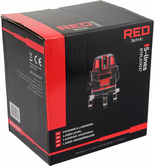 Red Technic Линейно Лазерен нивелир Червен лъч 3.7V