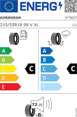 Kormoran UHP 215/55 R18 99V XL Θερινό Λάστιχο για Επιβατικό Αυτοκίνητο