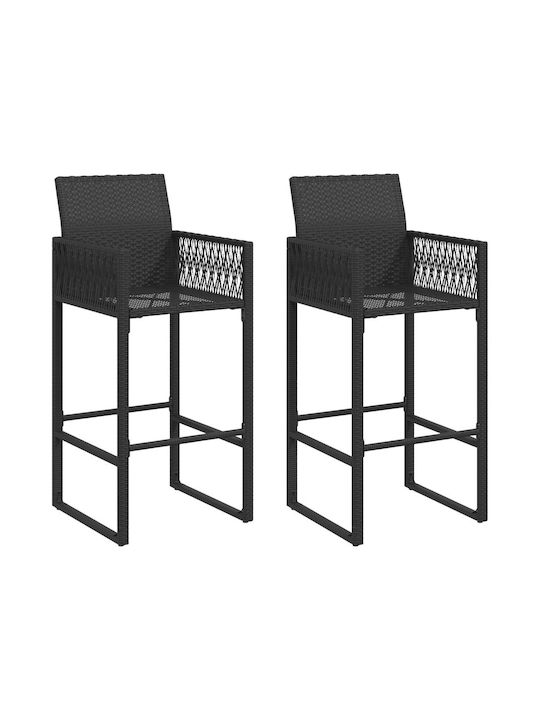 Σκαμπό Μπαρ Rattan 2τμχ 45.5x49x118cm Σκαμπό Μπαρ Rattan 2τμχ 45.5x49x118cm