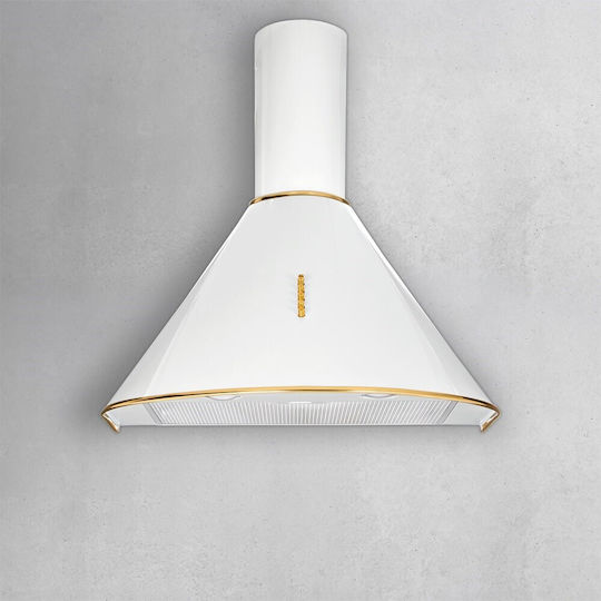 Akpo WK-4 Dandys GOLD Șemineu Hotă 60cm Alb