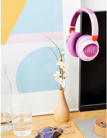 JBL JR460NC Fără fir / Cu fir Pentru copii Over Ear Căști cu 20 ore de Funcționare și Încărcare Rapidă Roz
