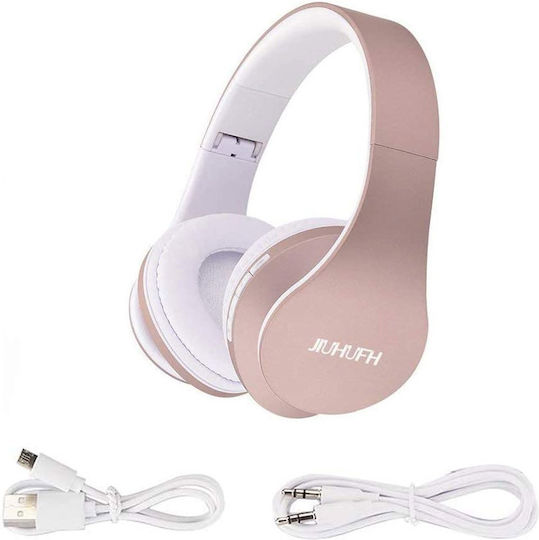 JH-812 Kabellos / Kabelgebunden Über Ohr Kopfhörer mit Radio mit 10 Stunden Betriebszeit Rose Gold