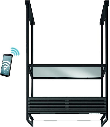 Elica Open Suite Superior BL/F/80 Insel-Dunstabzug 80cm Schwarz