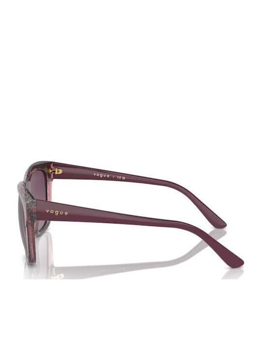 Vogue Feminini Ochelari de soare cu Burgundy Cadru și Violet Degrade Lentilă VO5557S 31408H