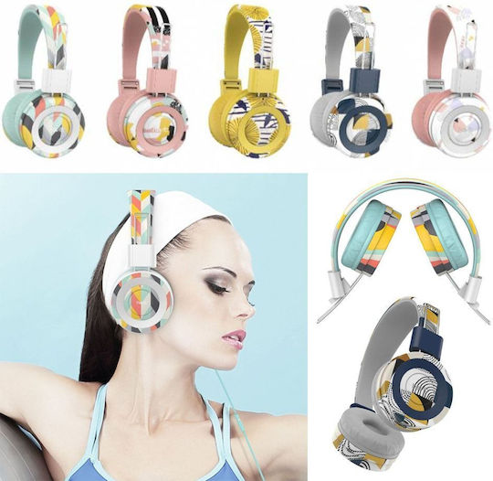 Havit HV-H2238D Жични On Ear Слушалки Светлосини