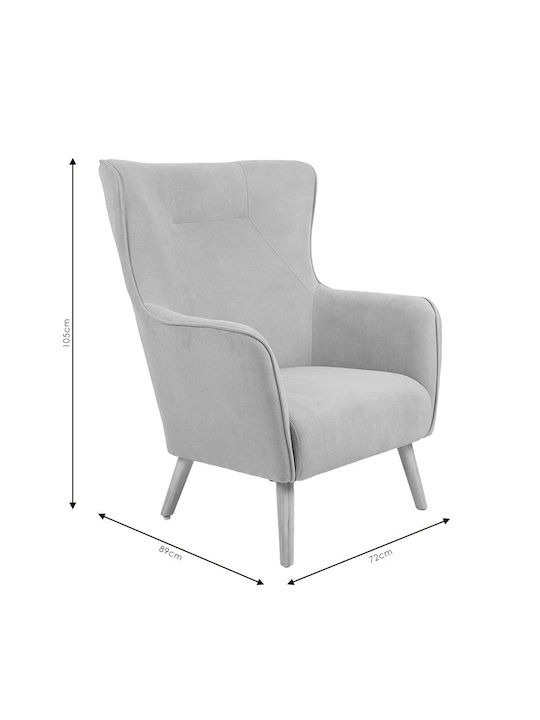 Insicive Πολυθρόνα Βεραμάν-φυσικό 72x89x105cm