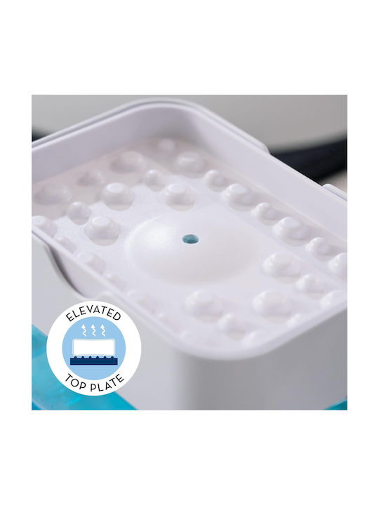 Container Dispenser Kitchen Plastic with Sponge Holder White
