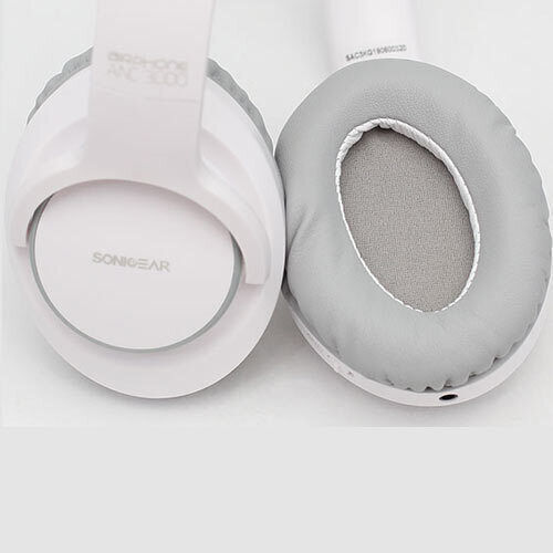 Sonic Gear ANC 3000 Bluetooth Wireless Over Ear Headphones with 15 hours of Operation Gray / White