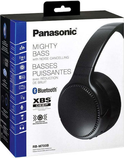 Panasonic RB-M700B Безжични / Жични Over Ear Слушалки с 20 часа Работа Черни