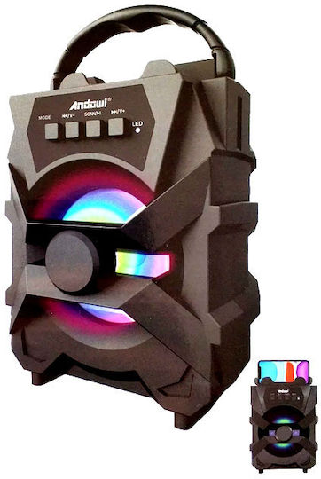 Andowl Q-L009 Bluetooth Speaker 5W with Radio and Battery Life up to 4 hours Black