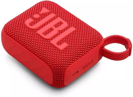 JBL Go 4 Waterproof Bluetooth Speaker 4.2W with Battery Life up to 7 hours Red