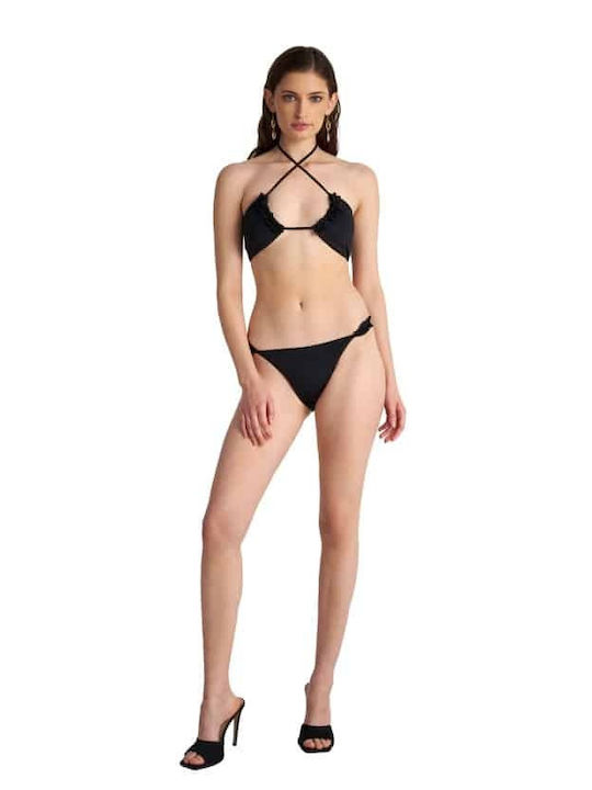 Blu4u Strapless Bikini Fashion Solids black