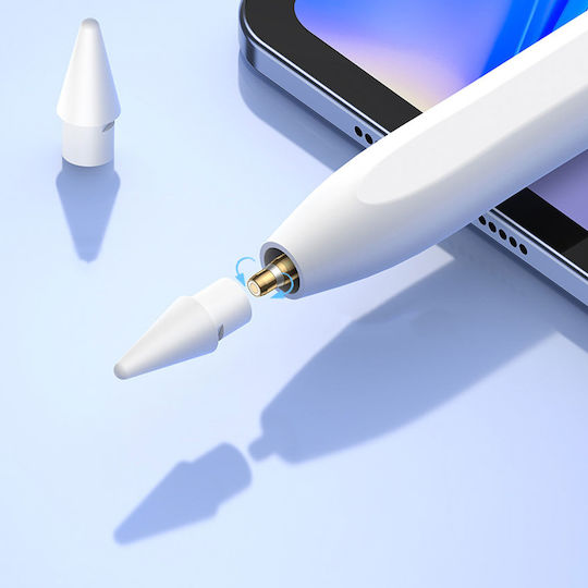 Baseus Smooth Writing 2 Series Dual Charging Digitală Stilou Tactil cu Palm Rejection de culoare Alb SXBC080102