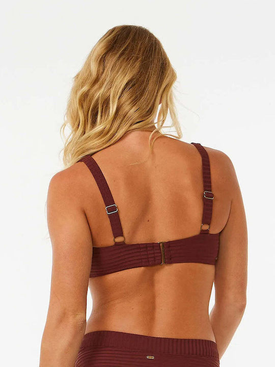 Rip Curl Underwire Triangle Bikini Top Premium Surf Plum