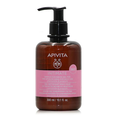 Apivita Intimate Gentle Daily Cleansing pH 5 Gel Καθαρισμού με Χαμομήλι & Πρόπολη 300ml