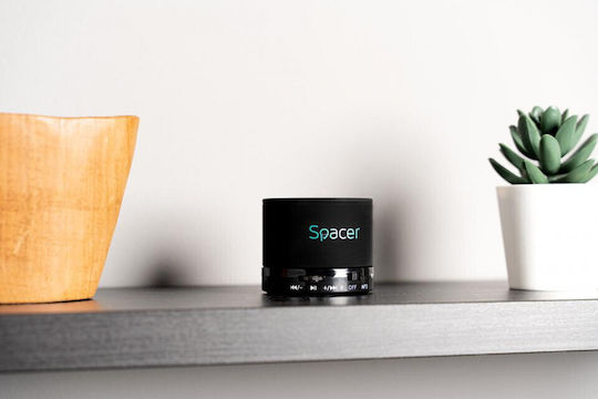 Spacer Topper Bluetooth Speaker 3W with Radio and Battery Life up to 5 hours Black