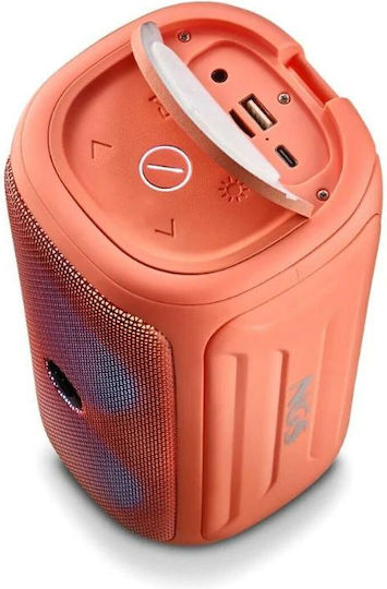 NGS Roller Beast Bluetooth Speaker 16W with Radio and Battery Life up to 7 hours Coral
