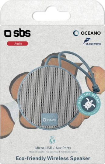 SBS Oceano Bluetooth Speaker 3W with Battery Life up to 4 hours Light Blue