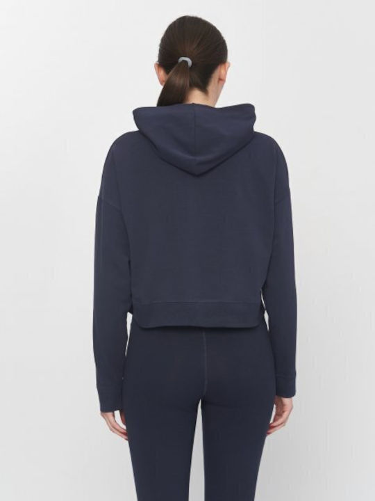 Venum Women's Cropped Hooded Sweatshirt Navy/orange