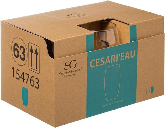 Secret de Gourmet Σετ Ποτήρια Νερού από Γυαλί 510ml 6τμχ