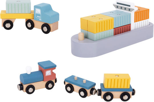 Tooky Toy Jucărie din lemn Jucărie din lemn Old Man Tj192a Port Crane Set