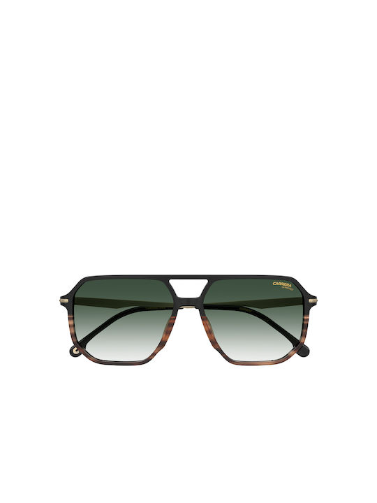 Carrera Sonnenbrillen mit Schwarz Rahmen und Grün Verlaufsfarbe Linse 324/S WR7/9K