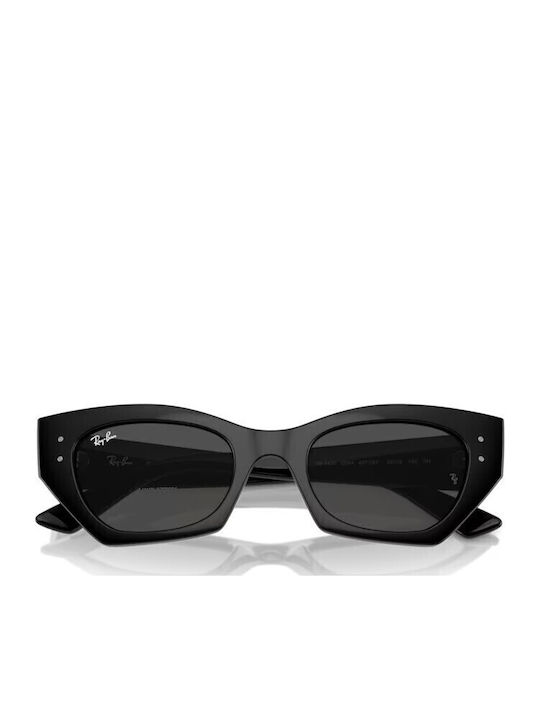 Ray Ban Zena Damen Sonnenbrille mit Schwarz Kunststoff Gestell und Schwarz Linse RB4430 6677/87