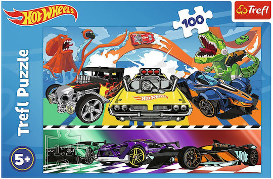 Puzzle pentru Copii Hot Wheels 100buc Trefl