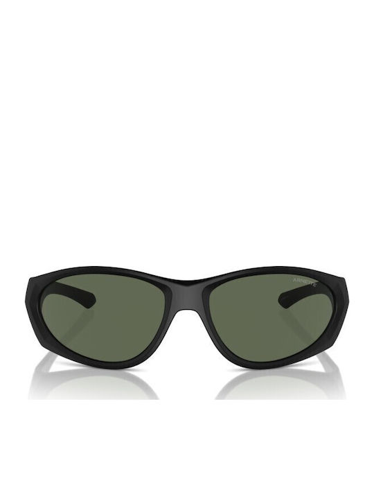 Arnette Ilum 2.0 Unisex Sunglasses with Black Horn-Rimmed Frame and Grey Lens