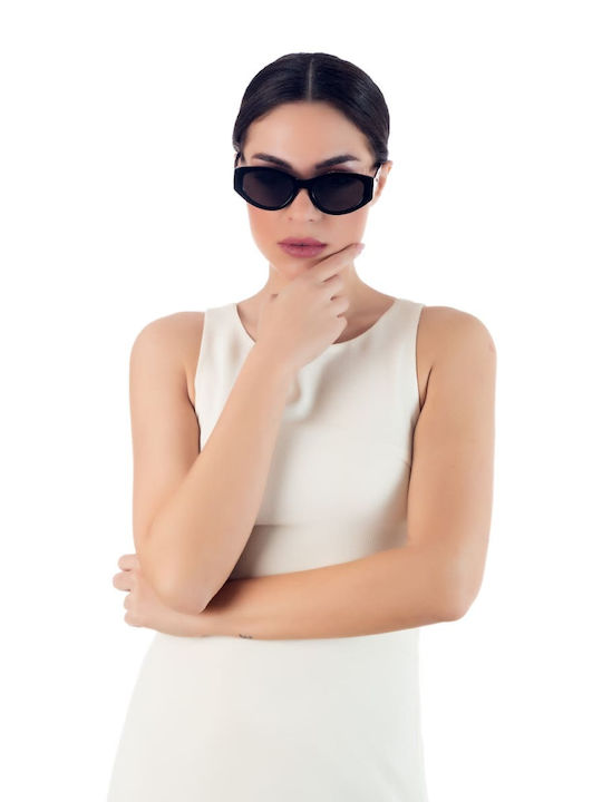 Max Air Women's Sunglasses with Black Plastic Frame and Black Lens MA22433-BLACK