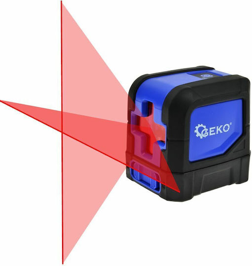 Geko Αυτορυθμιζόμενο Γραμμικό Αλφάδι Laser Κόκκινης Δέσμης με Εύρος Εργασίας 20m