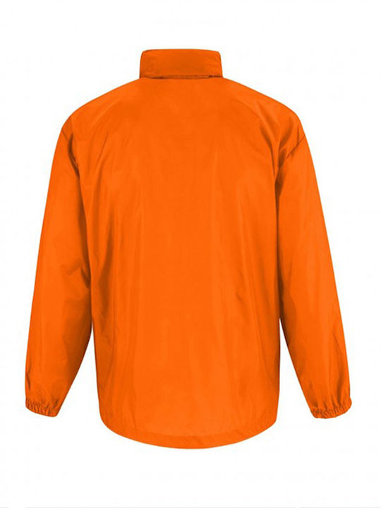 B&C Sirocco JU800 Men's Jacket Windproof Orange