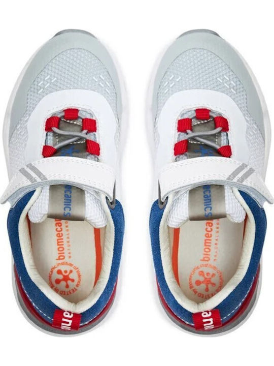 Kids Sneakers with Hoop & Loop Closure White
