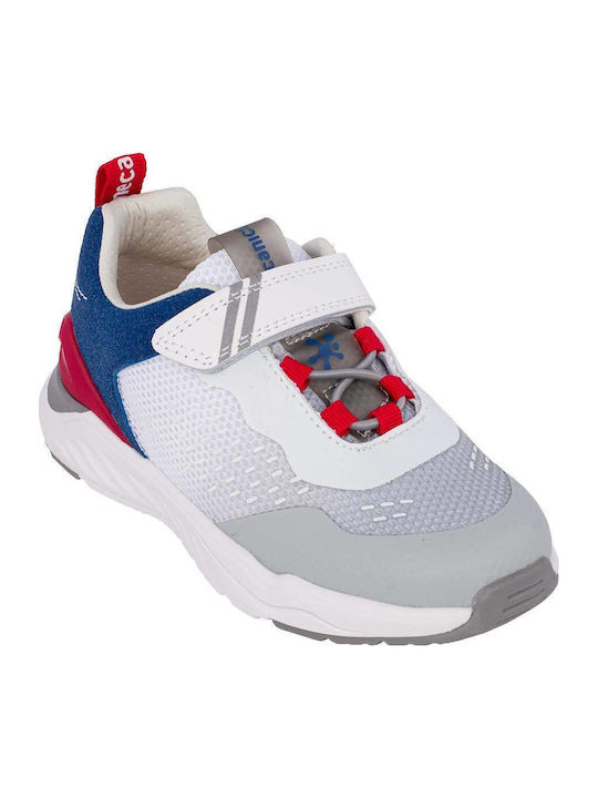 Kids Sneakers with Hoop & Loop Closure White