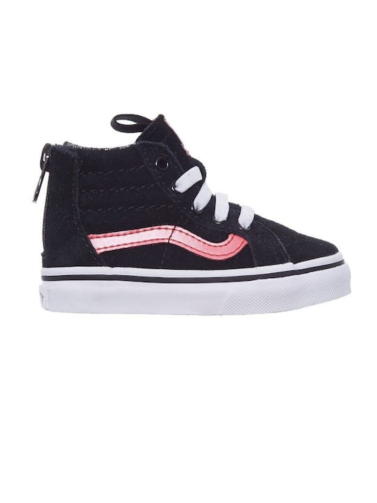 Vans Παιδικά Sneakers Sk8 Hi Zip Μαύρα